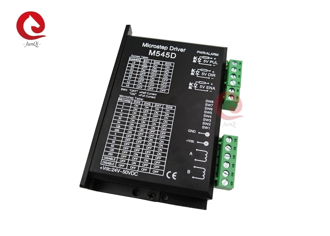 Junqi Nema23/34 Stepper Driver DM545D 4.5A 24~50VDC Voor 2 Fase Stepper Motor Controller CNC Gravure Machine
